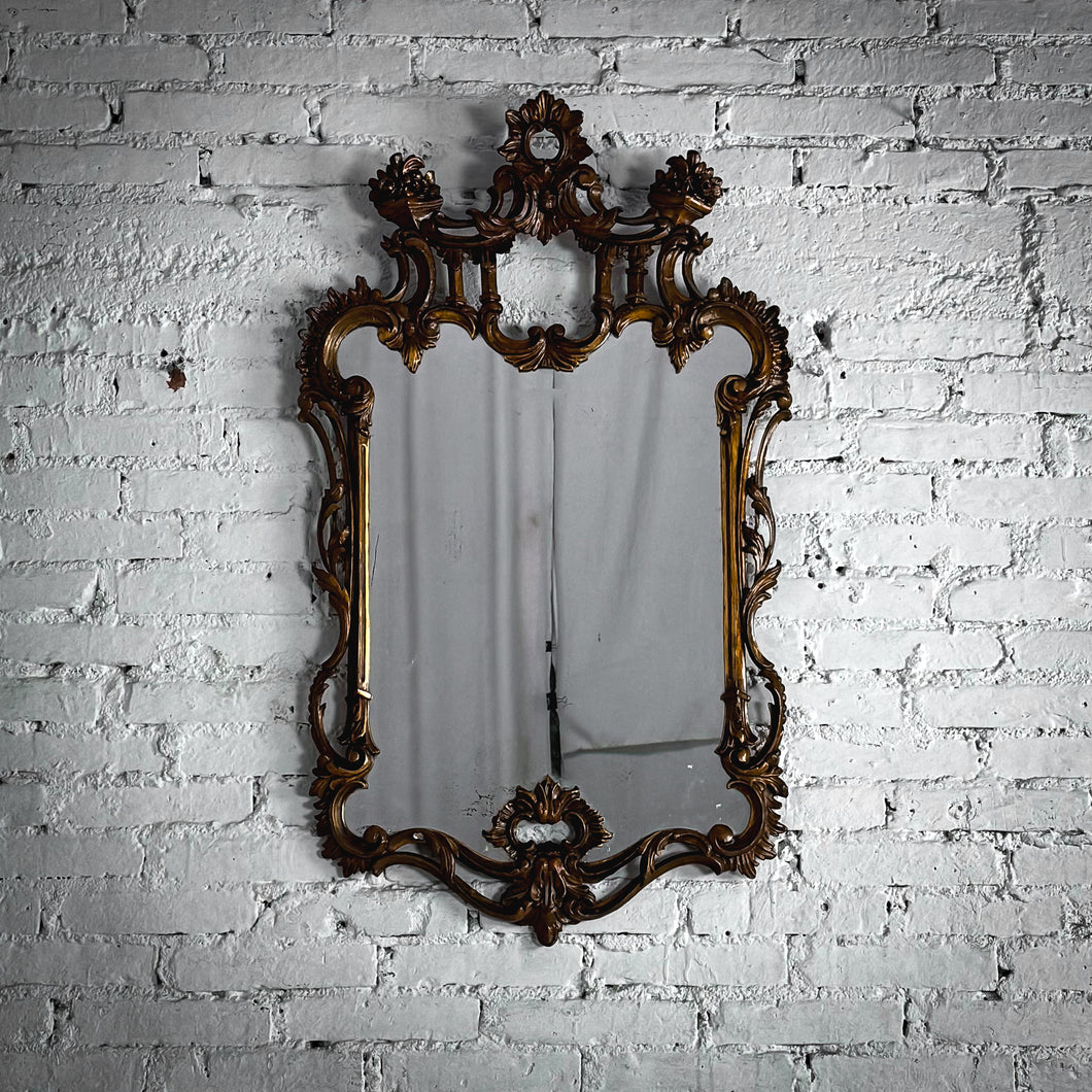 Rococo Revival Cast Gilt Resin Mirror