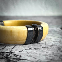 Load image into Gallery viewer, Vintage Artisan Tribal Bone Bangle
