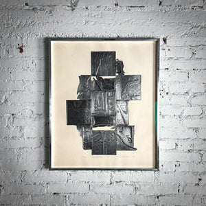 1973 Louise Nevelson Contemporary Lead Embossed