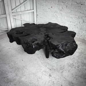 Dark Bon Shou Sugi Ban Cocktail Table