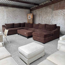 Load image into Gallery viewer, 5 Piece Contemporary Chenille Sectional Sofa
