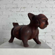 Load image into Gallery viewer, Large Burnished Colima Dog Xolotl Figure
