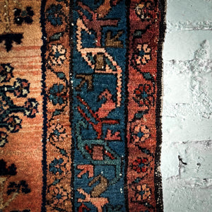 Late 19th C. Caucasian Wool Runner Contemporary HandKnotted Rug