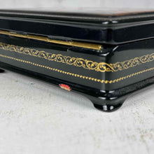 Load image into Gallery viewer, Fedoskino Russian 'The Red Flower'  Lacquer Box
