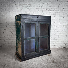 Load image into Gallery viewer, Antique Campesino Dark Wood Bin Cabinet
