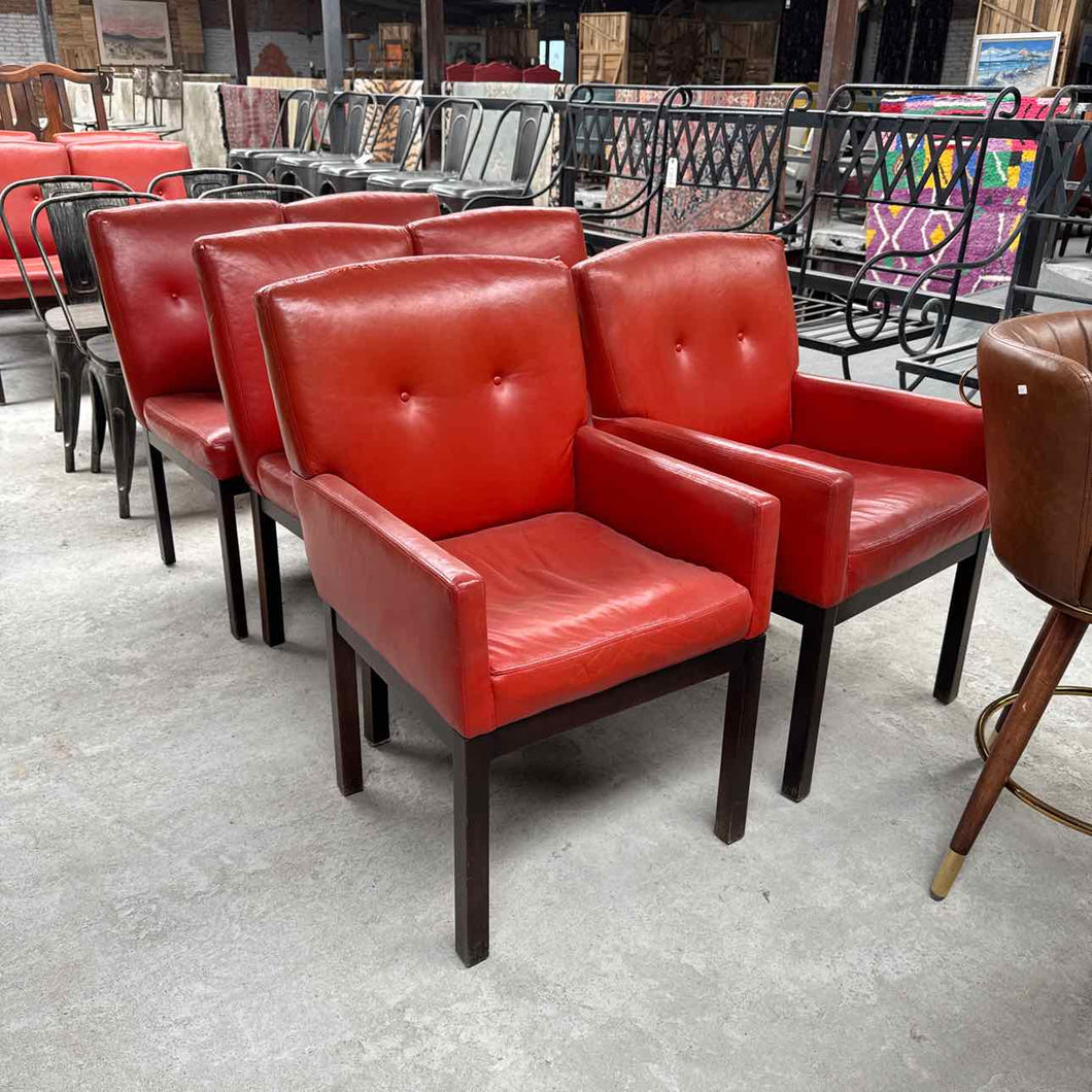Set of 6 1970's Directional Furniture Upholstered Dining Chair