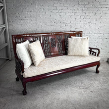 Load image into Gallery viewer, Mid 20th Century Qing Style Carved Rosewood Sofa
