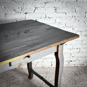 Antique Campesino Painted Pine Side Table