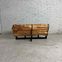Load image into Gallery viewer, Live Edge Slab Pine Cocktail Table
