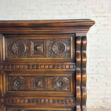 Load image into Gallery viewer, Spanish Revival 6-Drawer Highboy Chest

