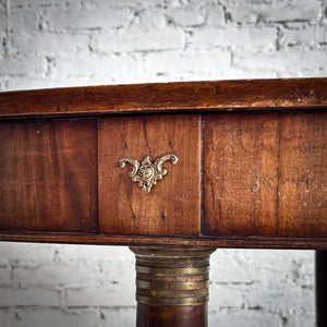 Antique Empire Revival Mahogany Entry Table