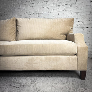 EJ Victor Transitional Striped Velour Sofa