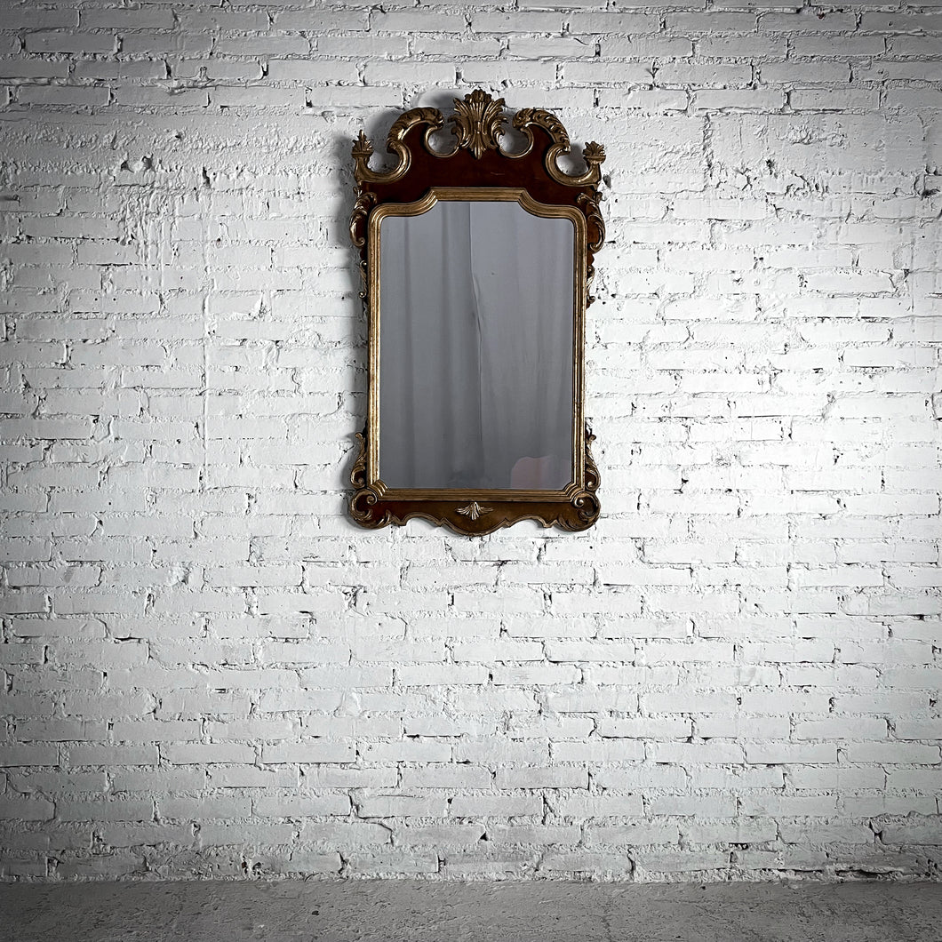 Louis XVI Style Veneer Wood Wall Mirror