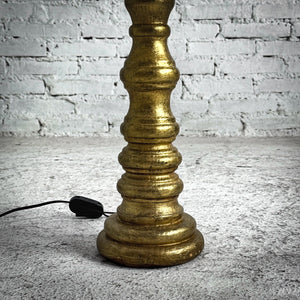 Gilt Wood Standard Table Lamp