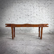 Load image into Gallery viewer, 1990&#39;s Chacmool Figural Mesquite Bench

