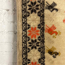 Load image into Gallery viewer, 1970's Mexican Temoaya Wool Rug with Geometric and Animal Motifs
