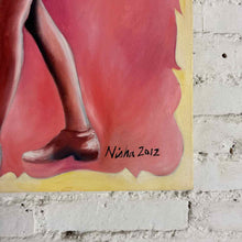 Load image into Gallery viewer, Nisha 2012 Circus Boxing Oil Painting

