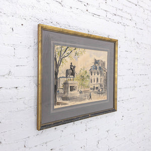 20th Century Guy De Neyrac Impressionism Watercolor Landscape Painting