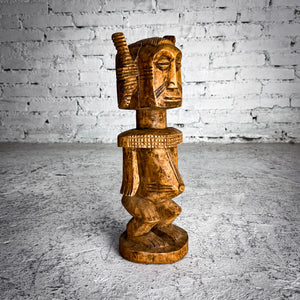 20th Century African Wood Male Ancestor Decorative Sculpture
