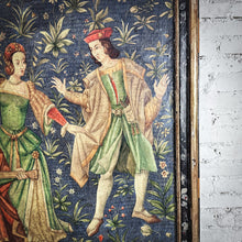 Load image into Gallery viewer, Antique Unsigned Romanticism Oil Wood Painting
