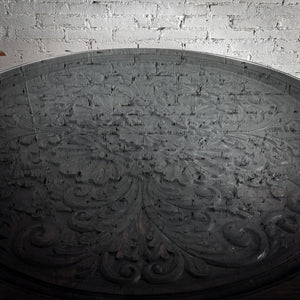 Mexican Baroque Pedestal Wood Dining Table