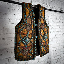 Load image into Gallery viewer, Antique Uzbek Handcrafted Applique Silk Decorative Folk Piece
