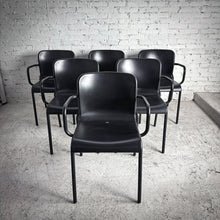 Load image into Gallery viewer, Set of 6 Colos MOMO 2 Black Polypropylene Garden Chair
