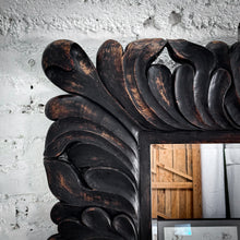 Load image into Gallery viewer, Baroque Hand Carved Dark Gold Cedar Full Length Mirror
