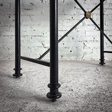 Load image into Gallery viewer, Neoclassical Powder Coat Metal Console
