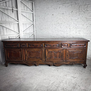 Santa Fe Carved Wood Buffet Sideboard
