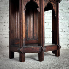 Load image into Gallery viewer, 19th C. French Gothic Revival Carved Wood Storage Cabinet
