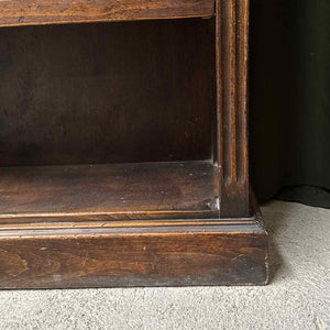 Neoclassical Darkened Walnut Bookcase