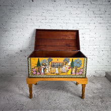 Load image into Gallery viewer, Mexican Signed Folk Art Hand-Painted Wood Chest
