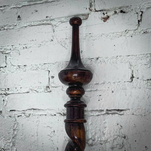 Evos Jacobean King Dark Hardwood Bed