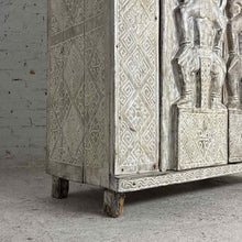 Load image into Gallery viewer, East Timor Whitewash Teak Armoire Cabinet
