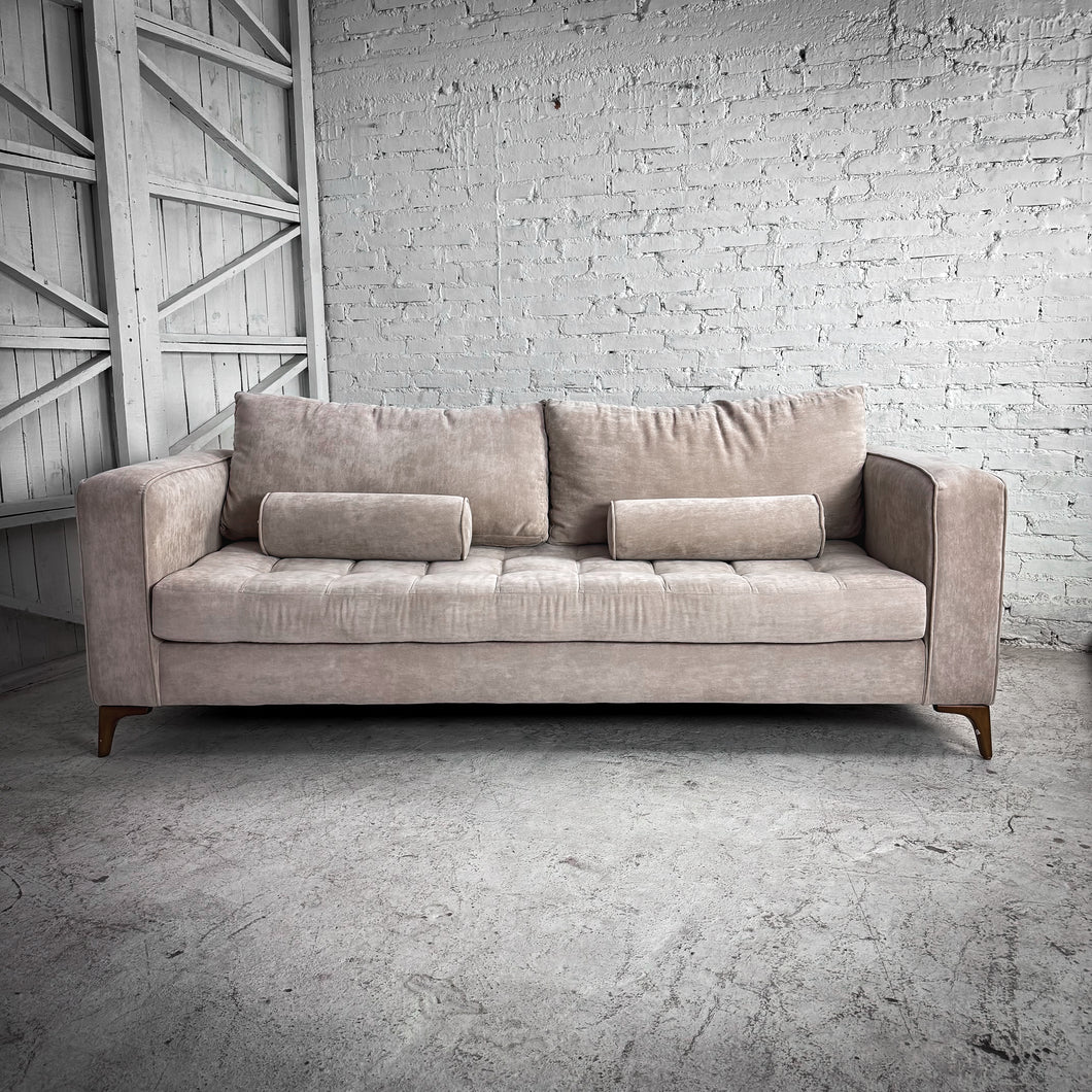 American Modern Microvelvet Sofa