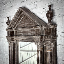 Load image into Gallery viewer, Large Neoclassical Whitewash Wood Wall Mirror
