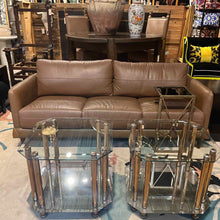 Load image into Gallery viewer, Haus Contemporary Brown Leather Sofa
