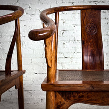 Load image into Gallery viewer, Set of 2 20th Century Quanyi Chinese Huanghuali Accent Chair
