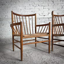 Load image into Gallery viewer, Set of 2 1950&#39;s Danish Oak Armchair
