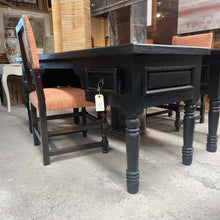 Load image into Gallery viewer, Traditional Black Wood Desk

