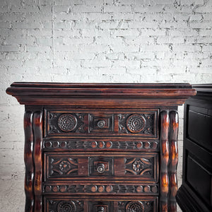 Set of 2 Manuel Padron Hand Carved Nightstand