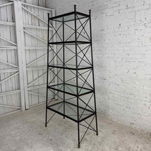 Load image into Gallery viewer, Hollywood Regency Iron 5-Tier Etagere
