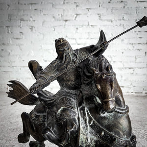 19th Century Chinese Bronze God of War Decorative Sculpture