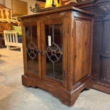 Load image into Gallery viewer, Traditional Rustic Wood Display Cabinet
