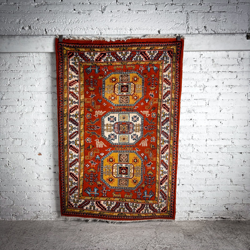 Caucasian Wool Oriental Knotted Rug