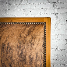 Load image into Gallery viewer, Spanish Colonial Revival Cowhide Wood Armchair

