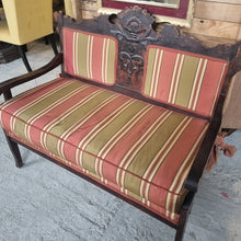 Load image into Gallery viewer, 1880's Victorian Eastlake Style Wood Frame Bench
