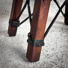 Load image into Gallery viewer, Industrial Wood &amp; Iron Cocktail Table
