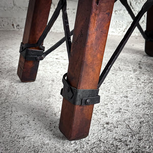 Industrial Wood & Iron Cocktail Table